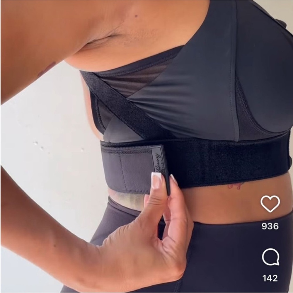 Buffbunny Collection Luxe Lift Sports Bra Onyx Black Small NWT - Picture 4 of 11